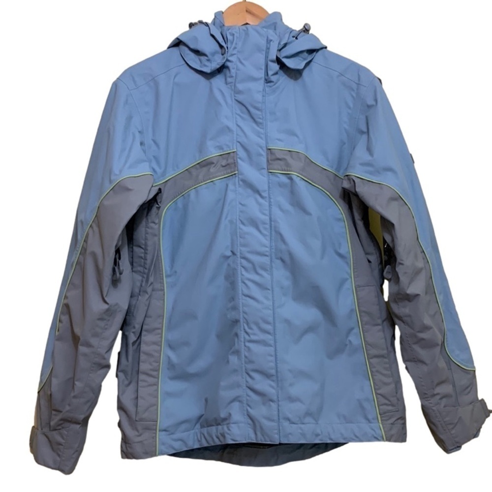 Black Dot Waterproof Breathable Pro Series Gore Tex Ski Snowboard Hood Jacket M